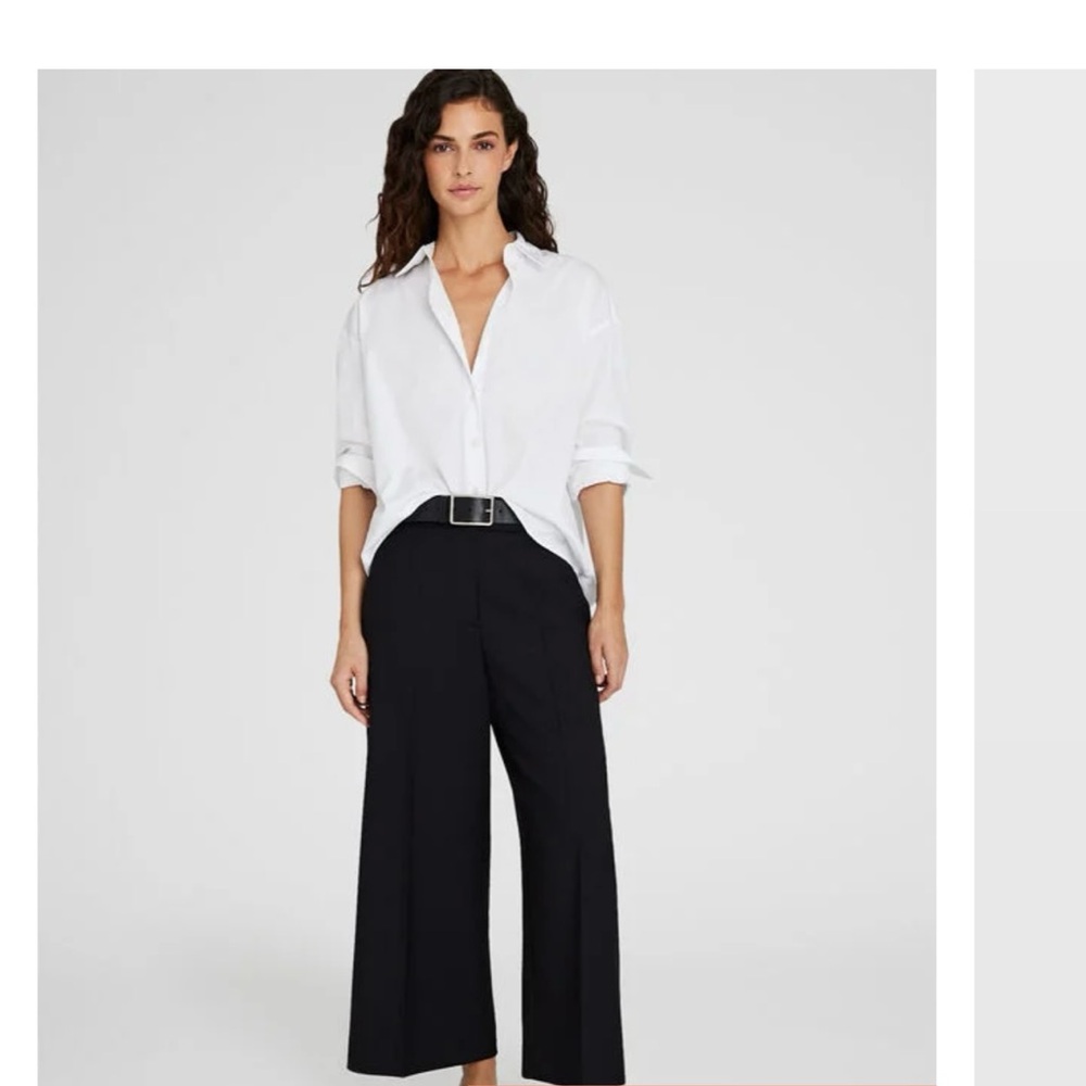 New with tags! Black Club Monaco wide leg borrem pant, size 6